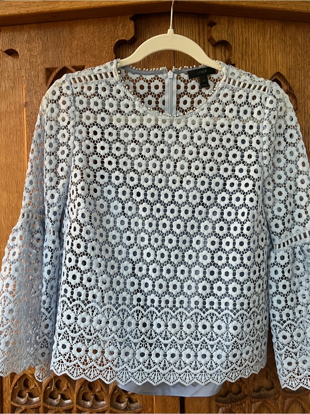 Light Blue Lace Blouse
